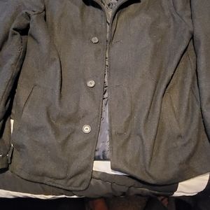Carbon mens xl pea coat